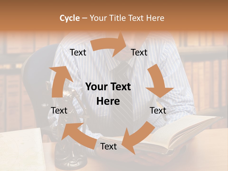 Female Tribunal Legal PowerPoint Template