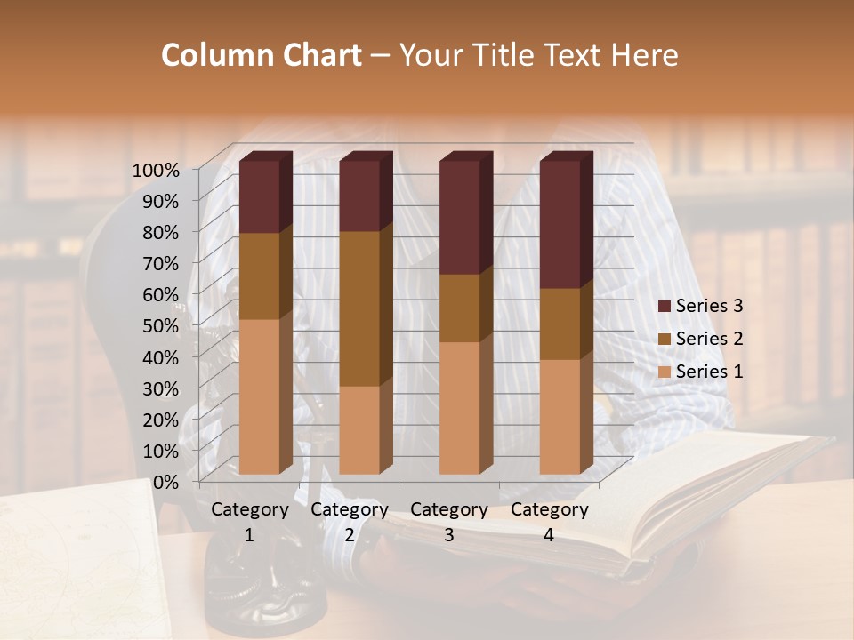 Female Tribunal Legal PowerPoint Template