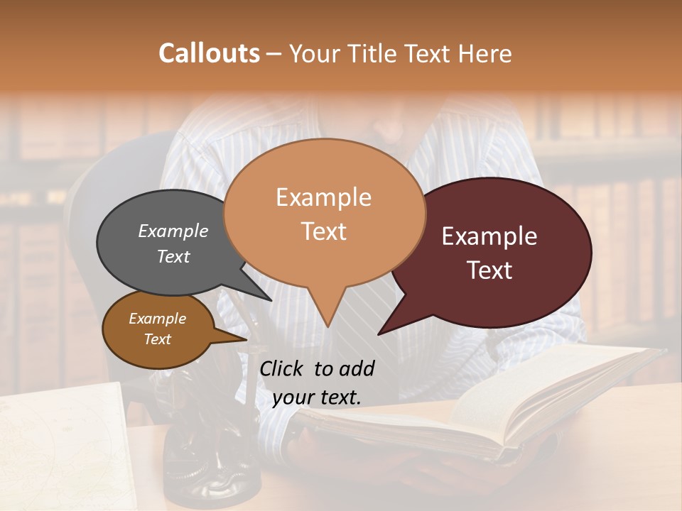 Female Tribunal Legal PowerPoint Template