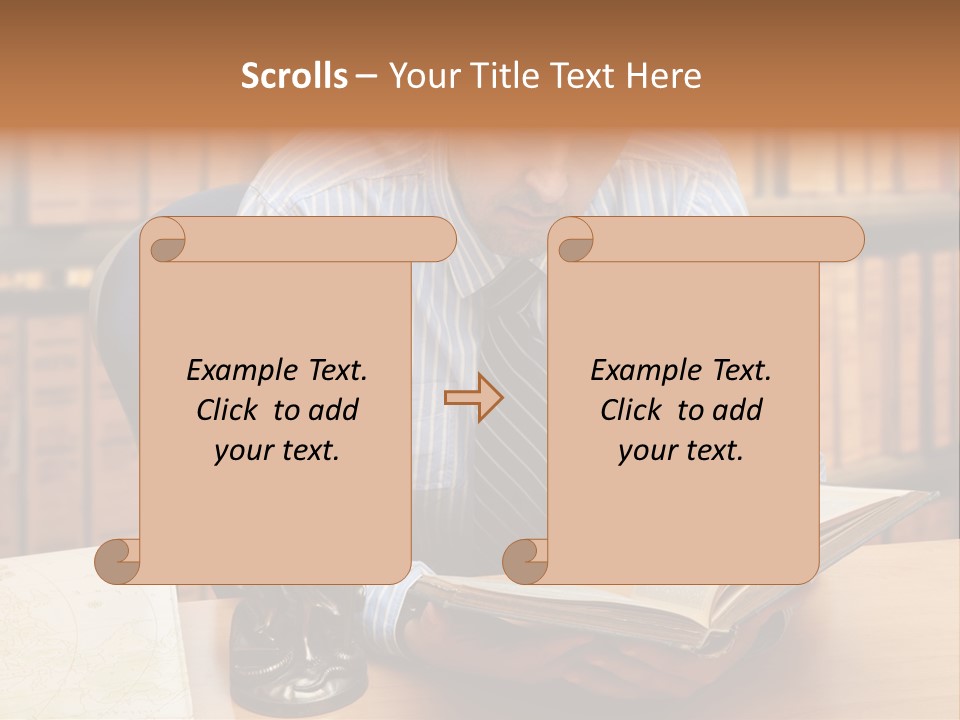 Female Tribunal Legal PowerPoint Template