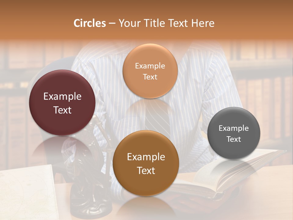 Female Tribunal Legal PowerPoint Template