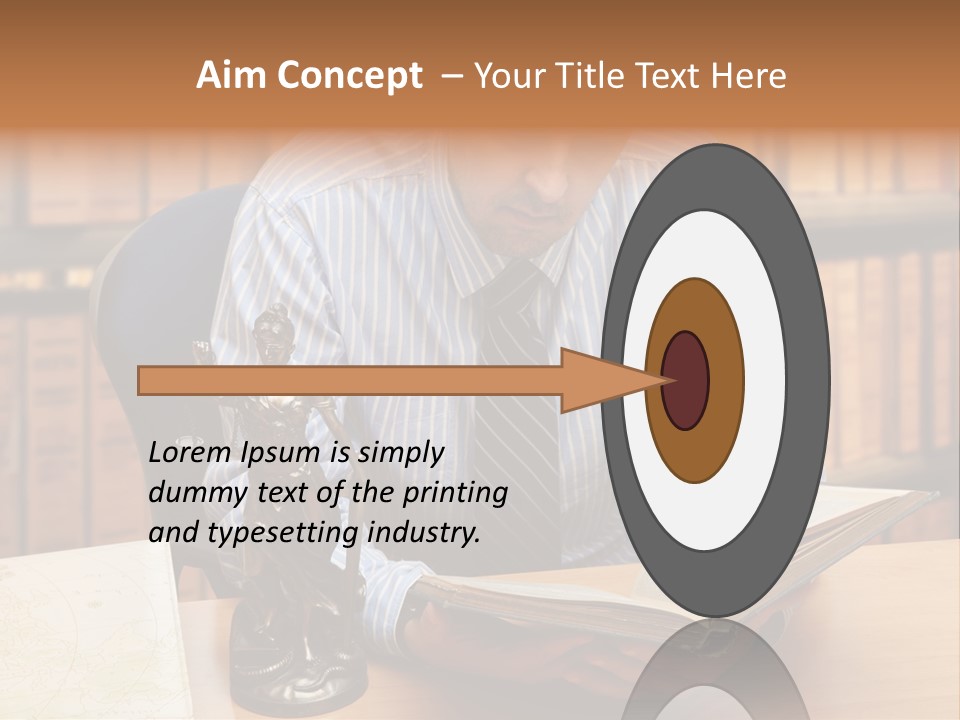 Female Tribunal Legal PowerPoint Template