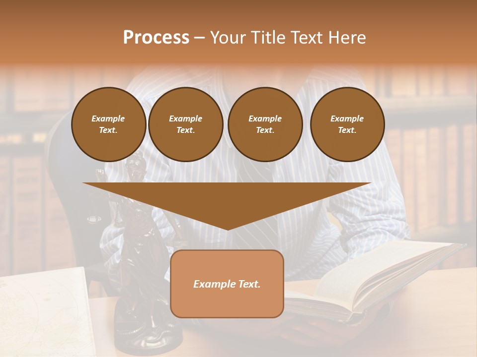 Female Tribunal Legal PowerPoint Template