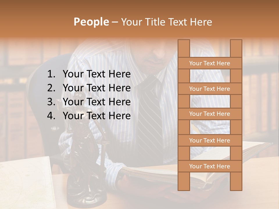 Female Tribunal Legal PowerPoint Template
