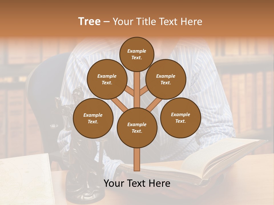 Female Tribunal Legal PowerPoint Template