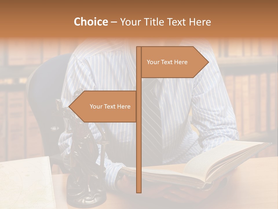 Female Tribunal Legal PowerPoint Template