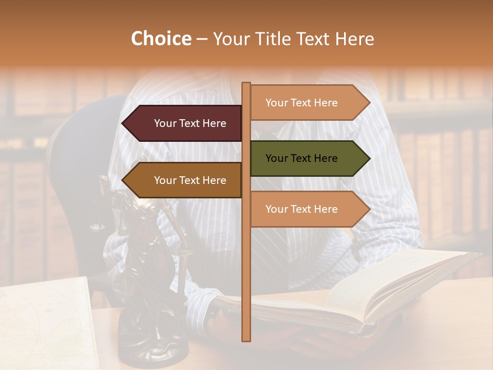 Female Tribunal Legal PowerPoint Template