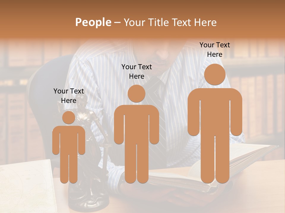 Female Tribunal Legal PowerPoint Template