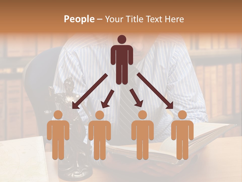 Female Tribunal Legal PowerPoint Template