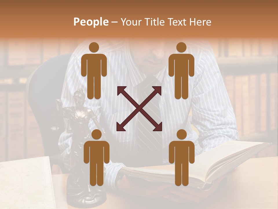 Female Tribunal Legal PowerPoint Template