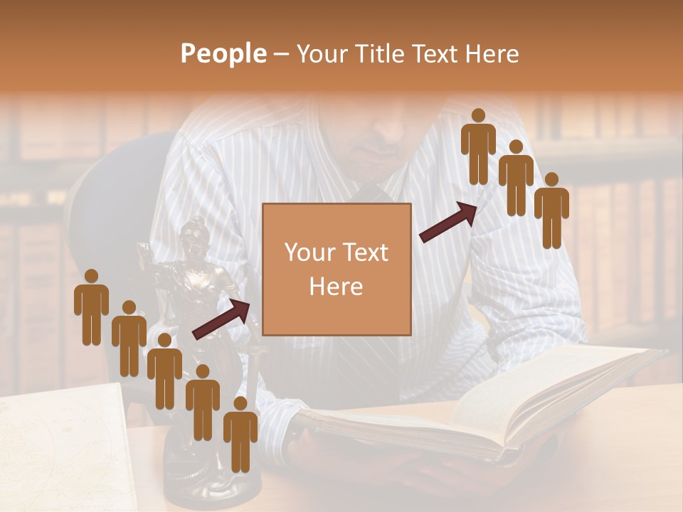 Female Tribunal Legal PowerPoint Template