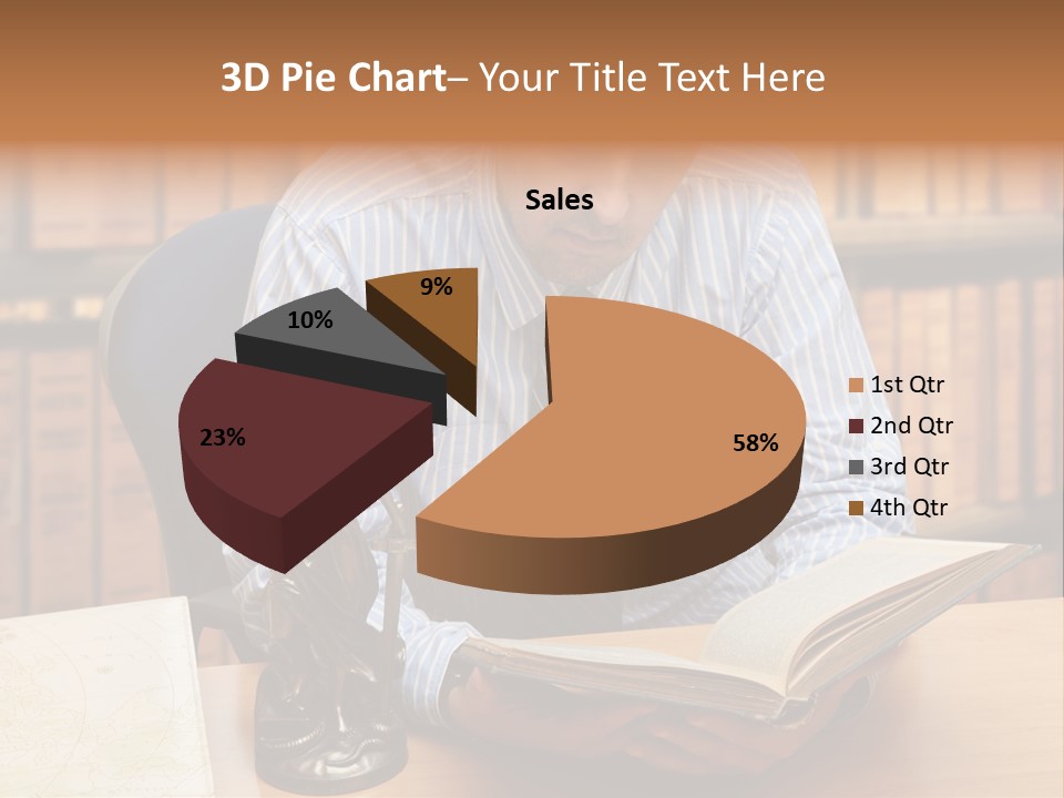 Female Tribunal Legal PowerPoint Template