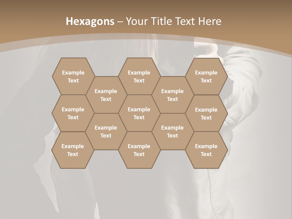 Female Casual Military PowerPoint Template