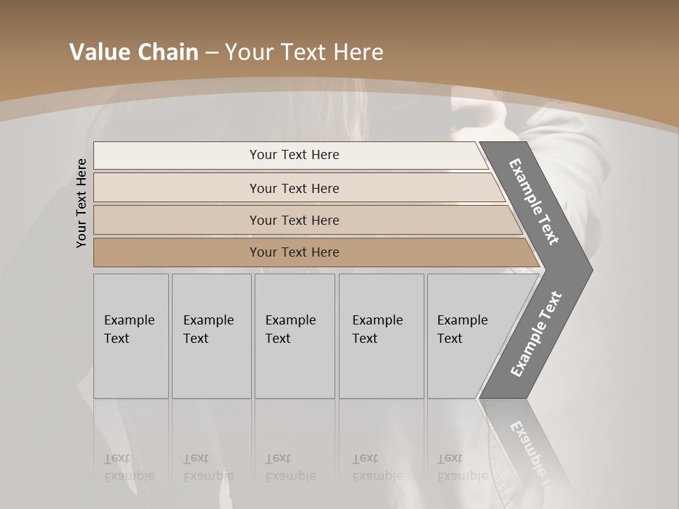 Female Casual Military PowerPoint Template