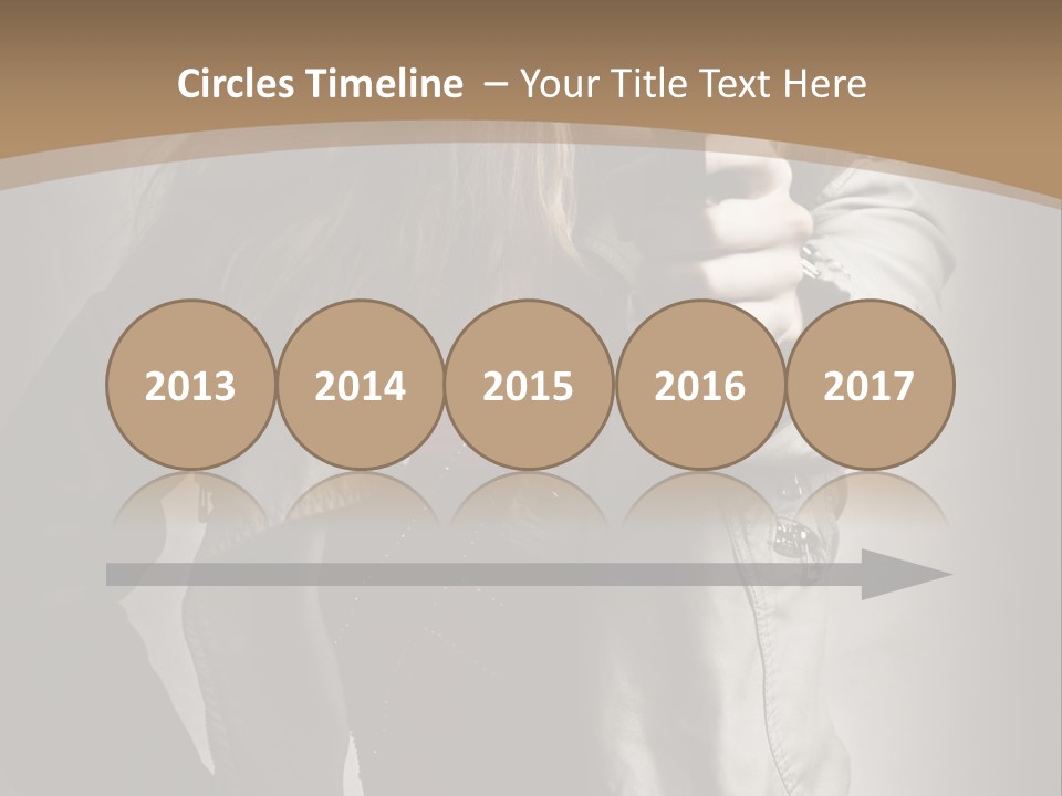 Female Casual Military PowerPoint Template