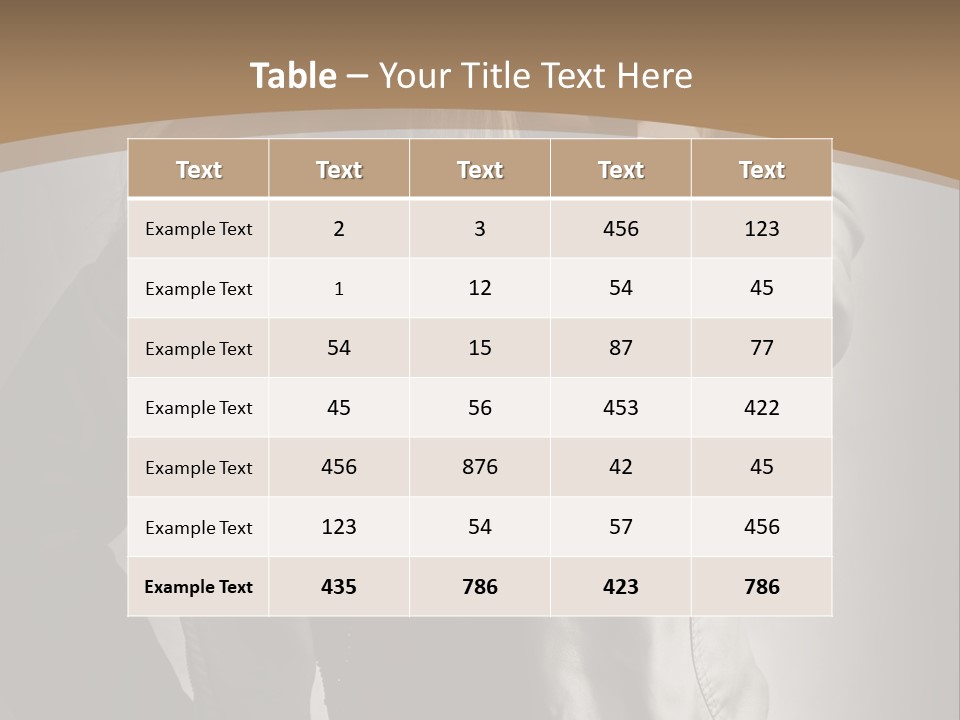 Female Casual Military PowerPoint Template