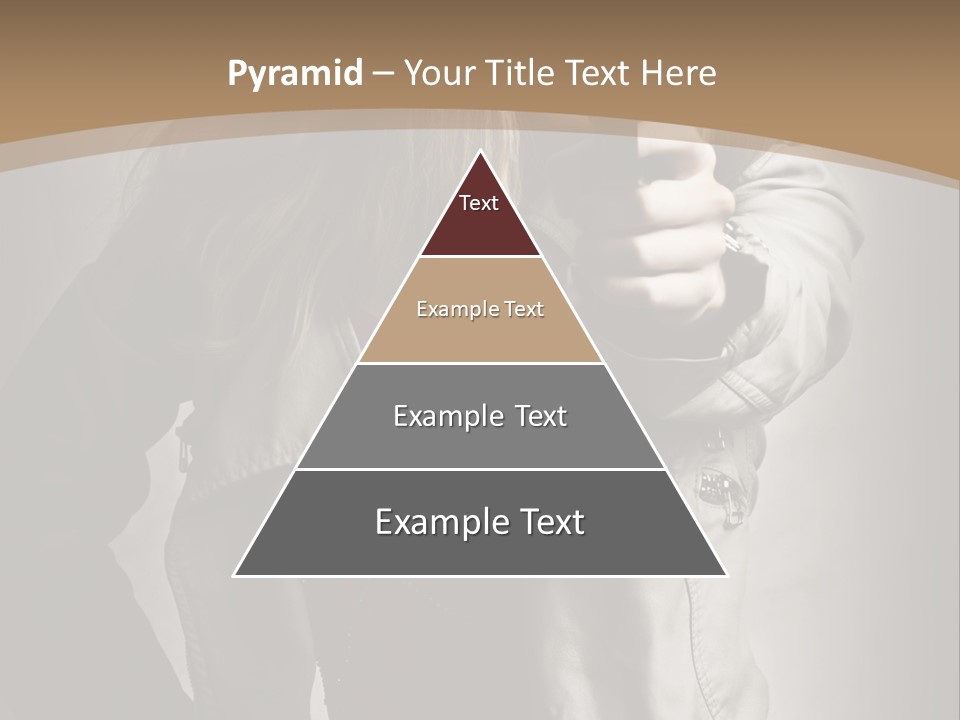 Female Casual Military PowerPoint Template