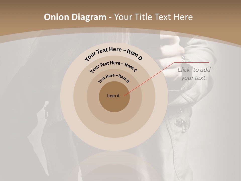 Female Casual Military PowerPoint Template