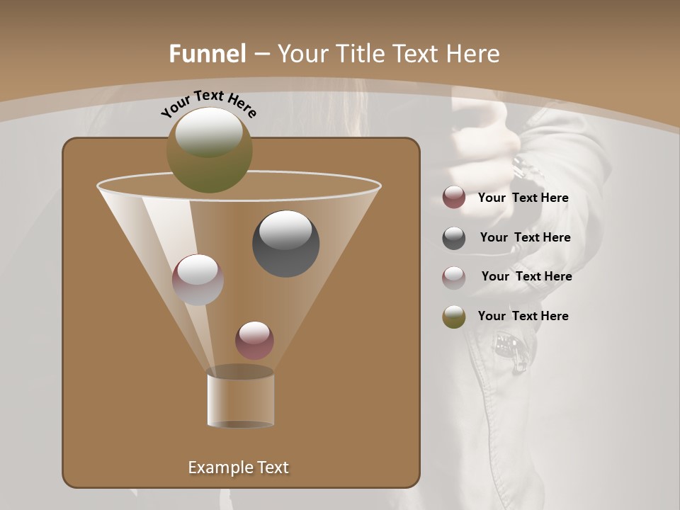 Female Casual Military PowerPoint Template