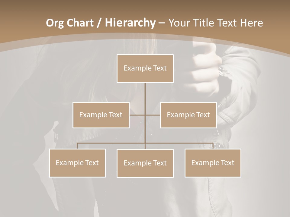 Female Casual Military PowerPoint Template