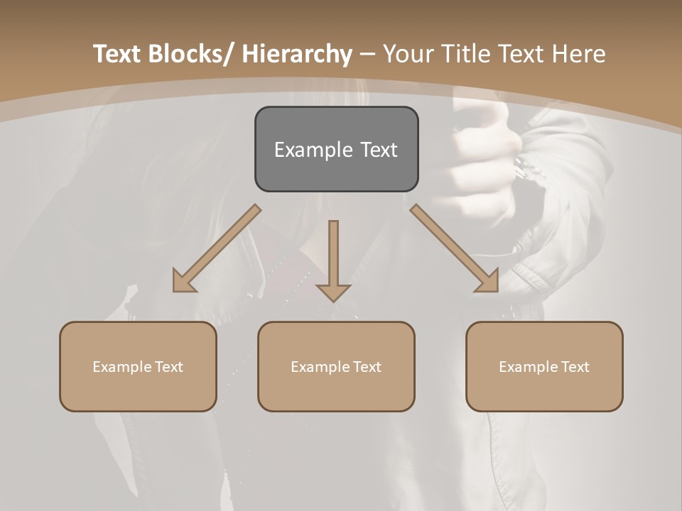 Female Casual Military PowerPoint Template