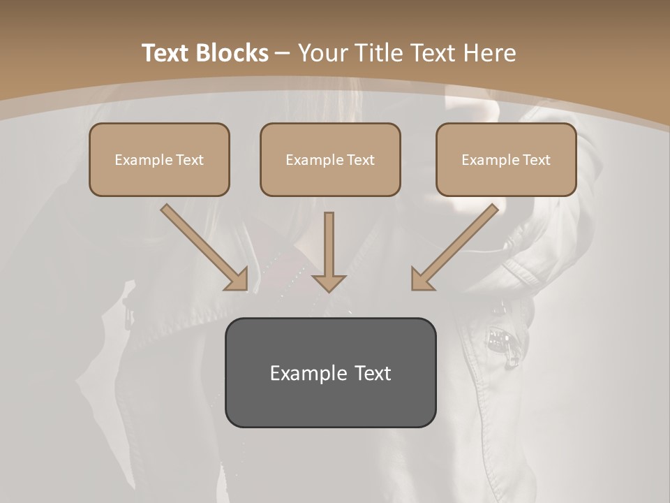 Female Casual Military PowerPoint Template