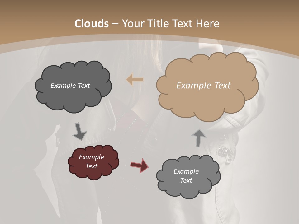 Female Casual Military PowerPoint Template