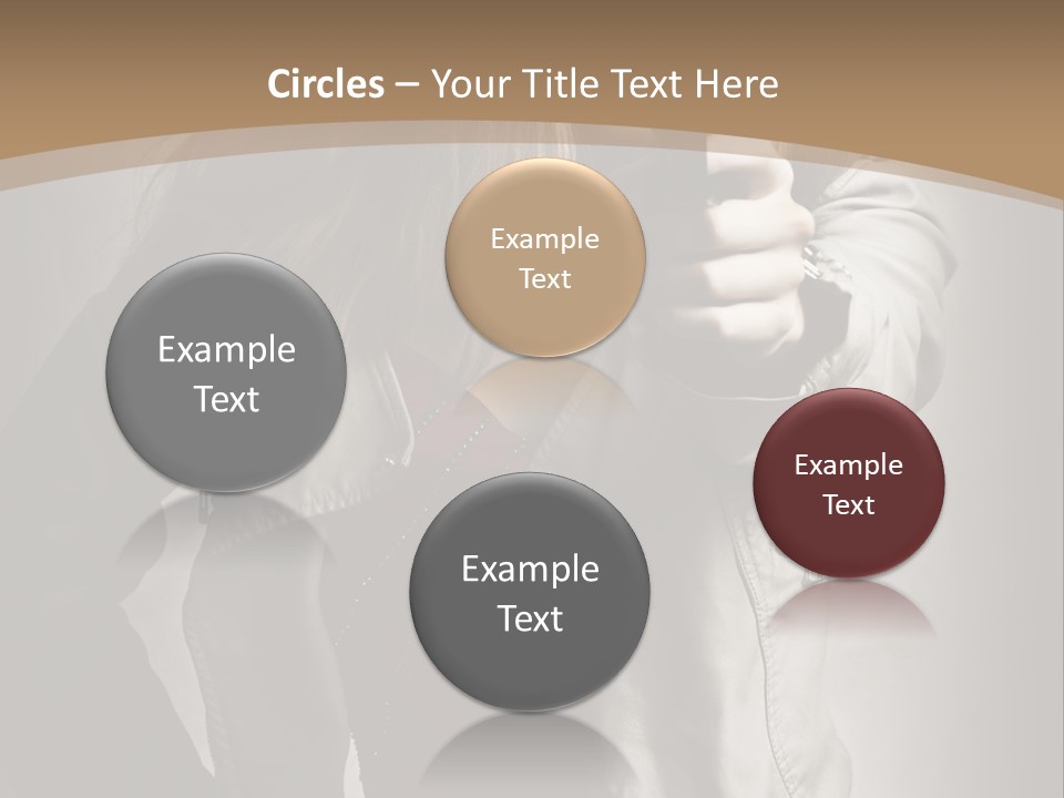 Female Casual Military PowerPoint Template