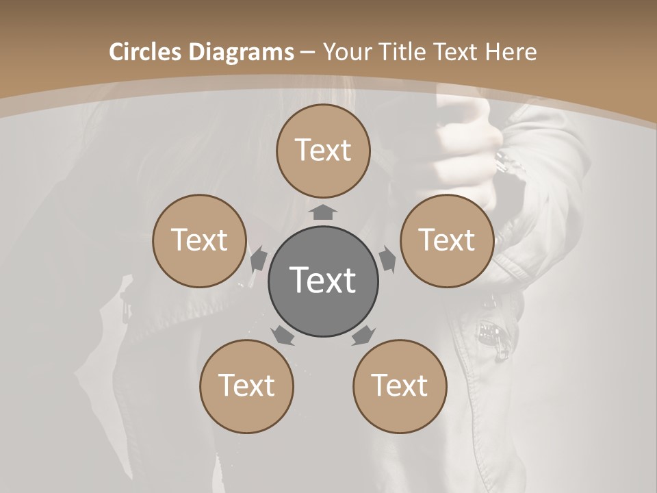 Female Casual Military PowerPoint Template