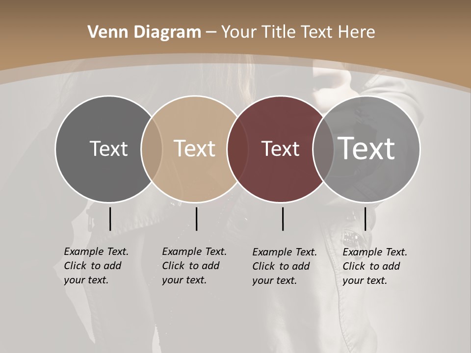Female Casual Military PowerPoint Template