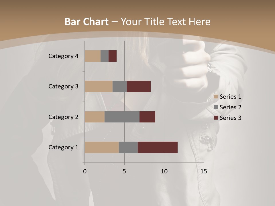 Female Casual Military PowerPoint Template