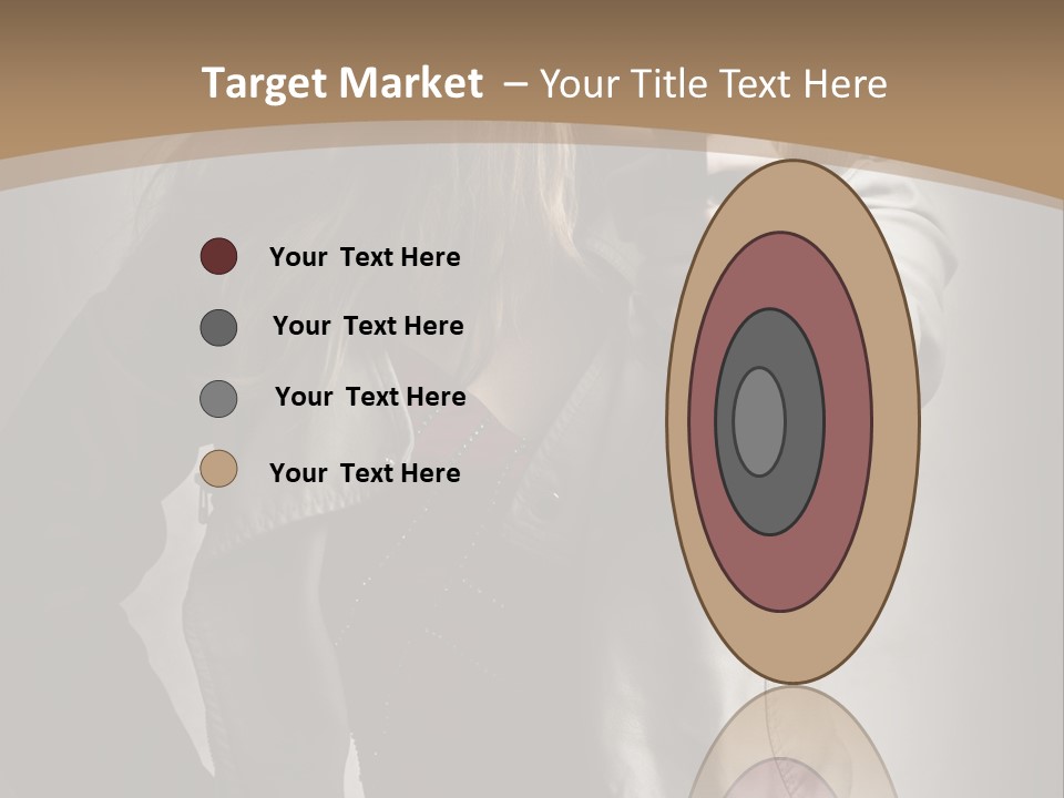 Female Casual Military PowerPoint Template