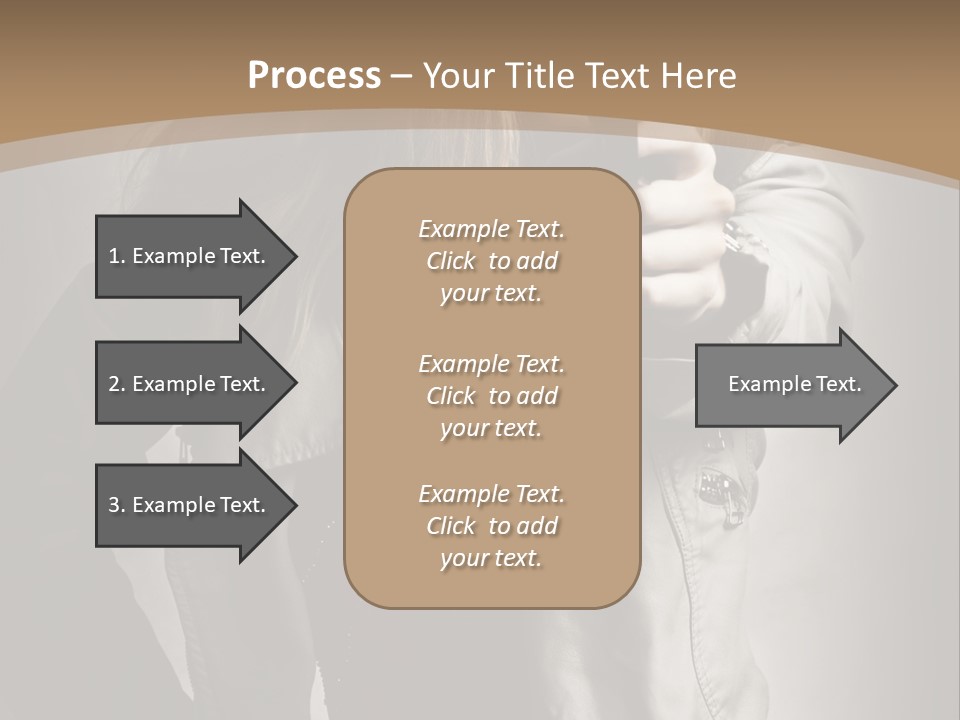 Female Casual Military PowerPoint Template
