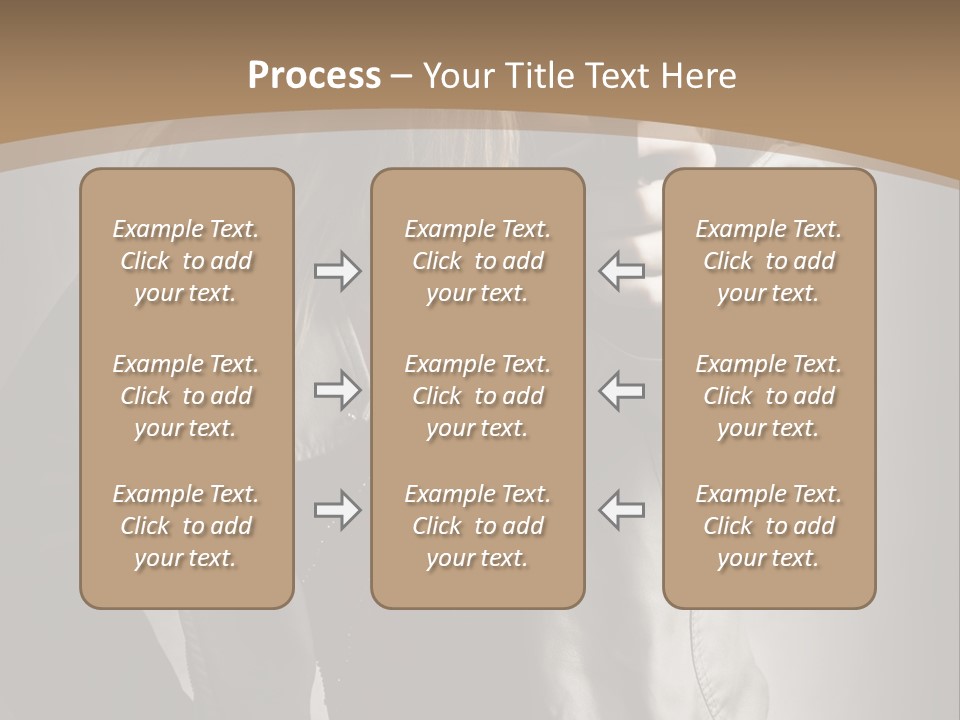 Female Casual Military PowerPoint Template