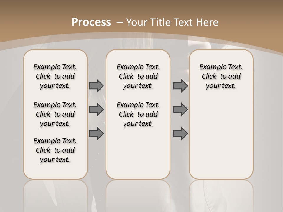 Female Casual Military PowerPoint Template