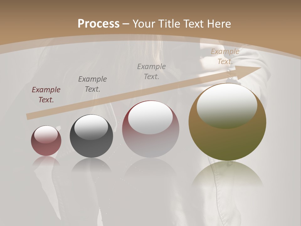 Female Casual Military PowerPoint Template