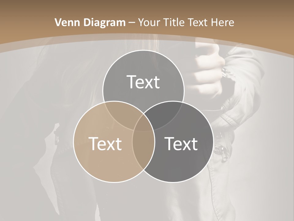 Female Casual Military PowerPoint Template