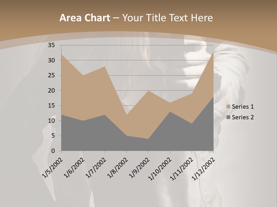 Female Casual Military PowerPoint Template