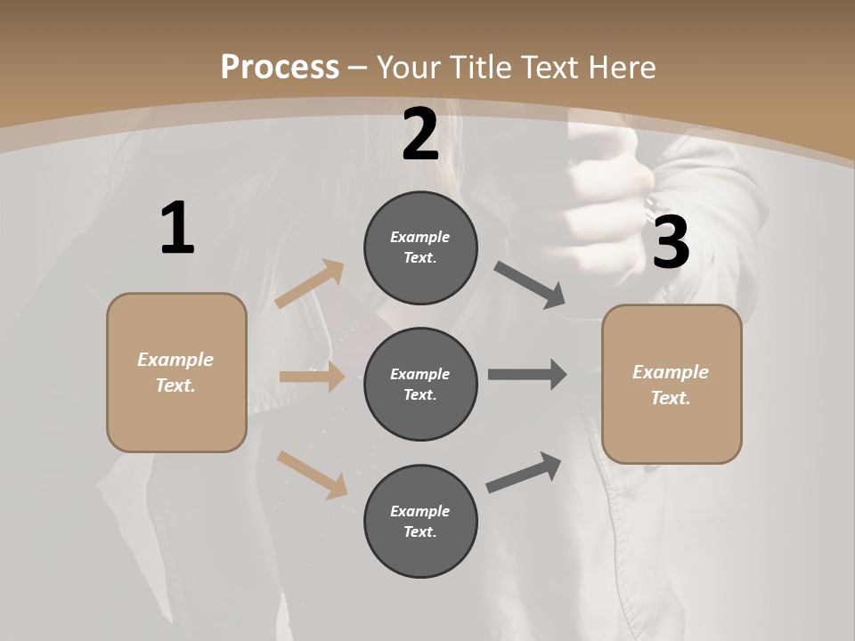 Female Casual Military PowerPoint Template