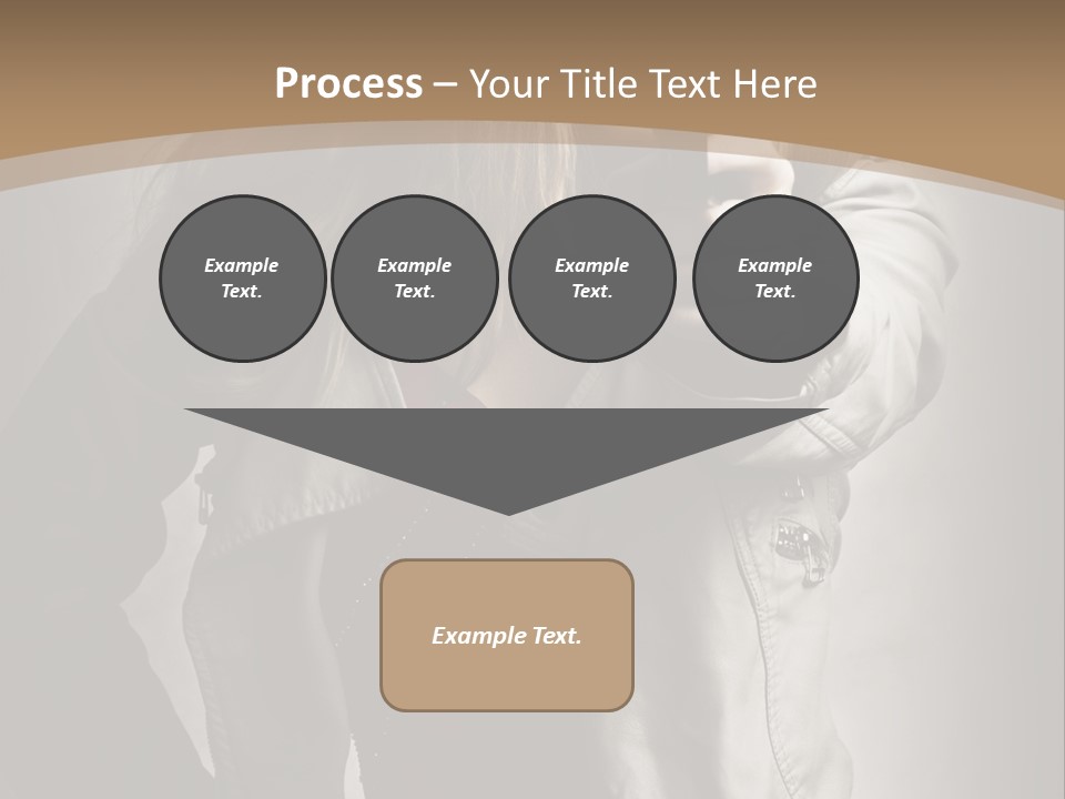 Female Casual Military PowerPoint Template