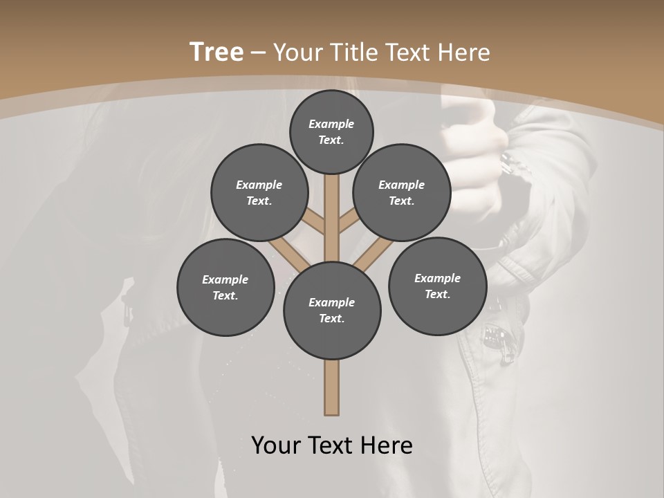 Female Casual Military PowerPoint Template