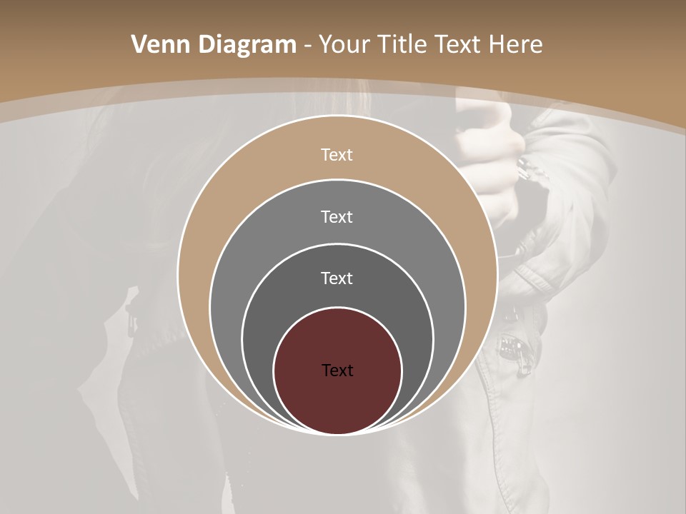 Female Casual Military PowerPoint Template