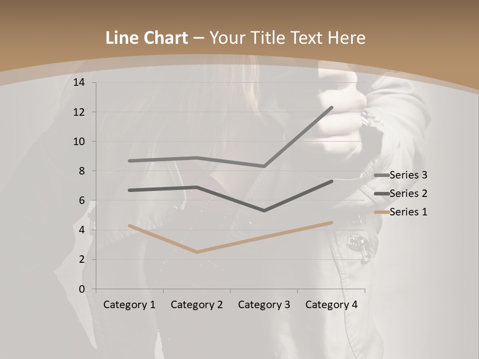 Female Casual Military PowerPoint Template