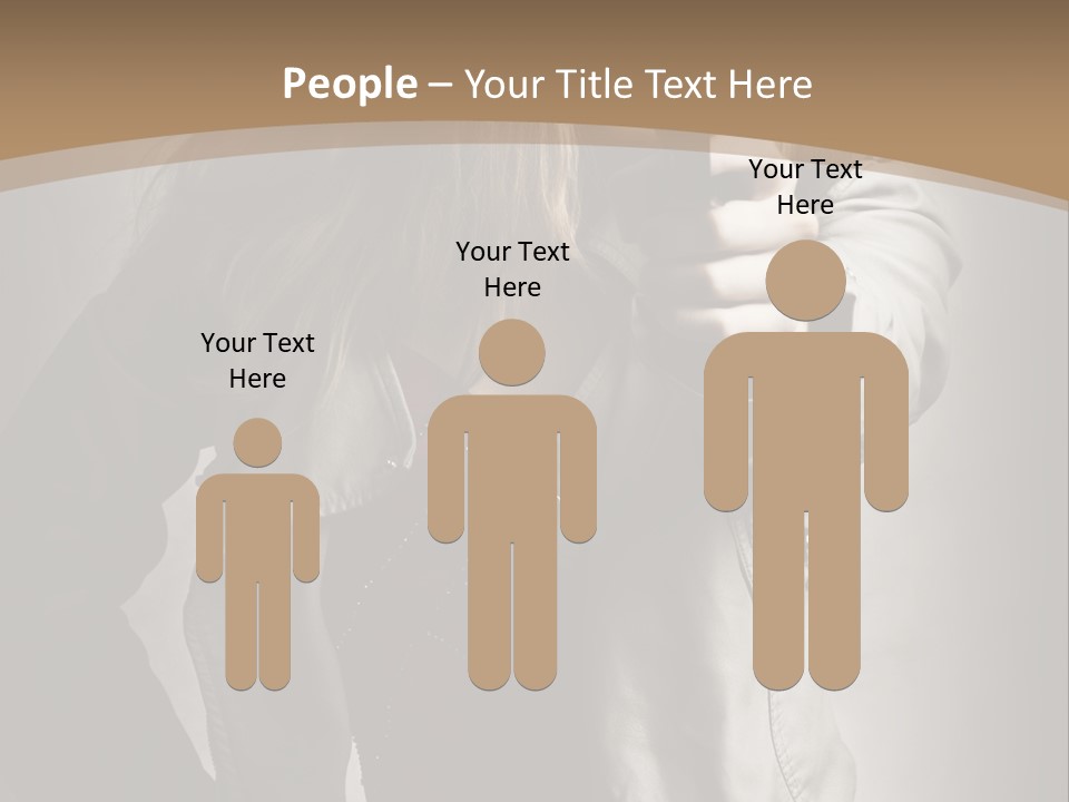 Female Casual Military PowerPoint Template