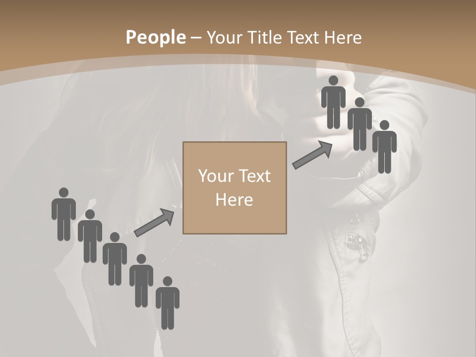 Female Casual Military PowerPoint Template