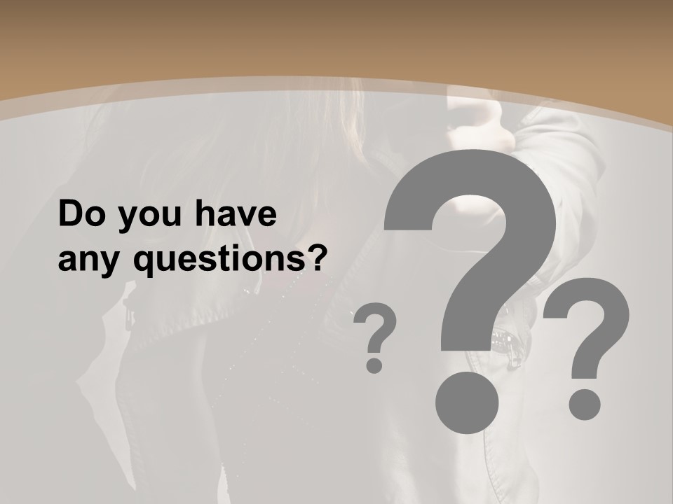 Female Casual Military PowerPoint Template