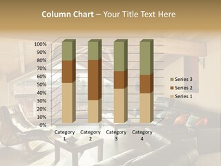 Mansard Interior Livingroom PowerPoint Template