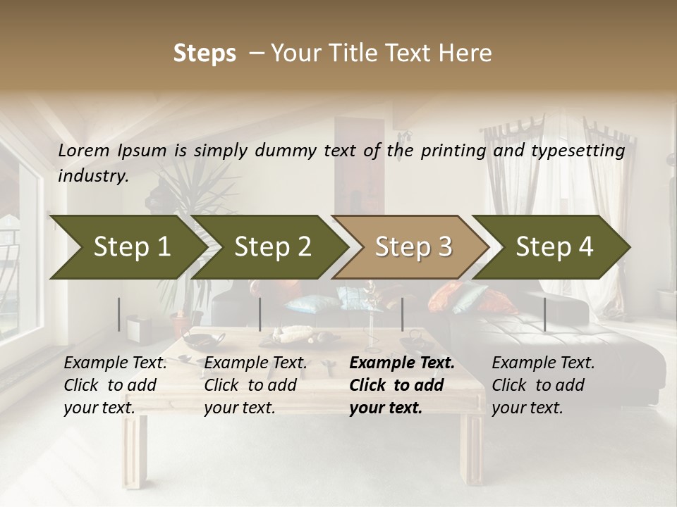 Interior View Design PowerPoint Template
