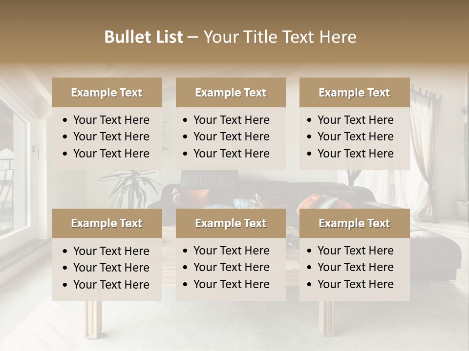 Interior View Design PowerPoint Template