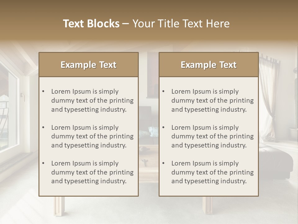 Interior View Design PowerPoint Template